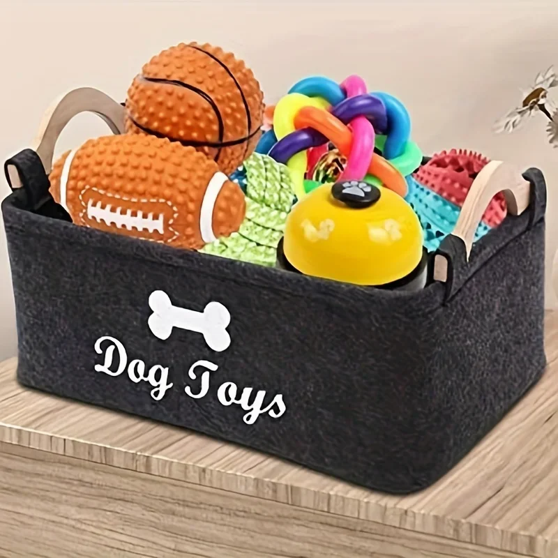 Food Storage With Dividers - 1pc 펠트 애완 동물 장난감 상자,
