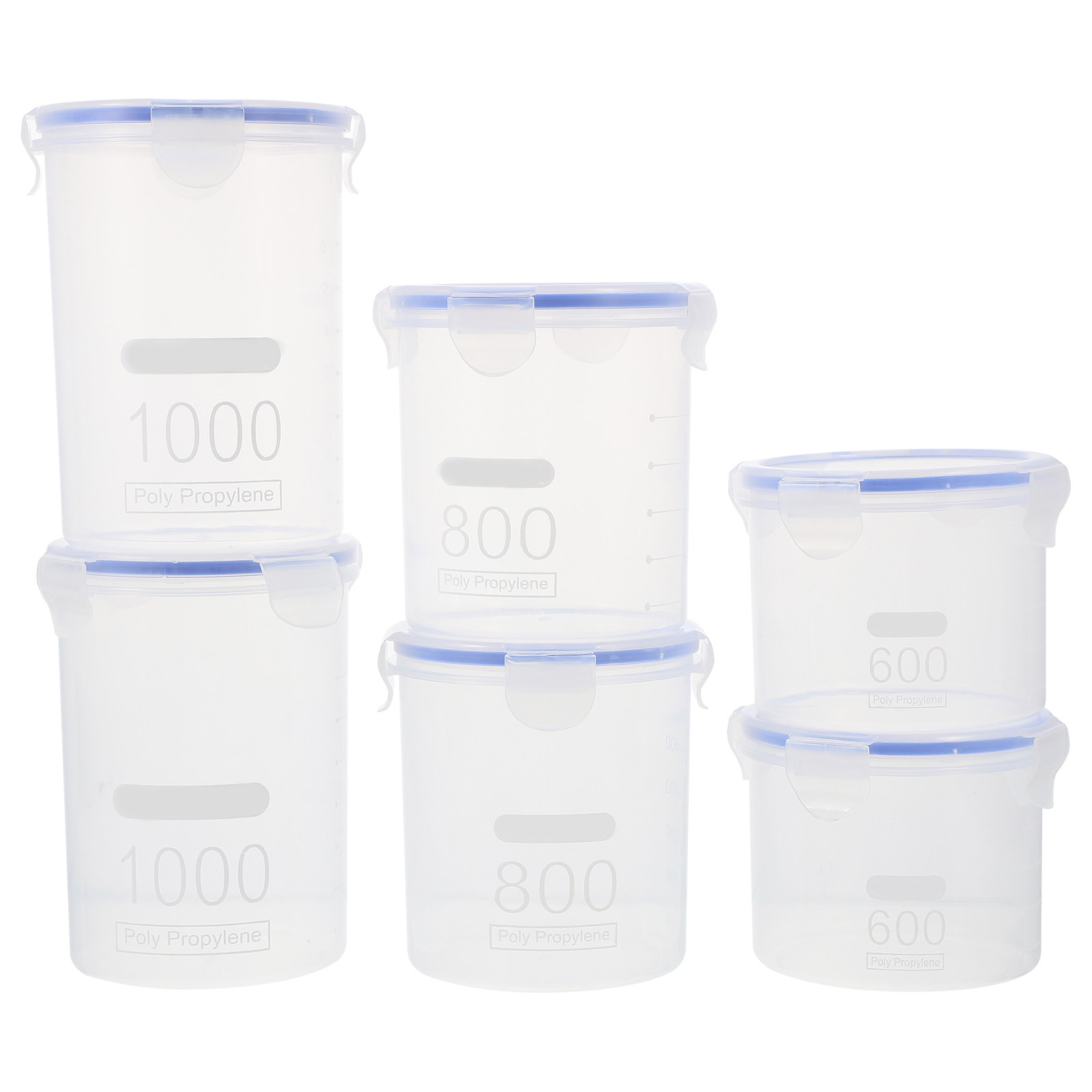밀폐형 식품 보관 용기 6개 세트, 투명 플라스틱 재질 - Food Storage Containers 리뷰 및 가격