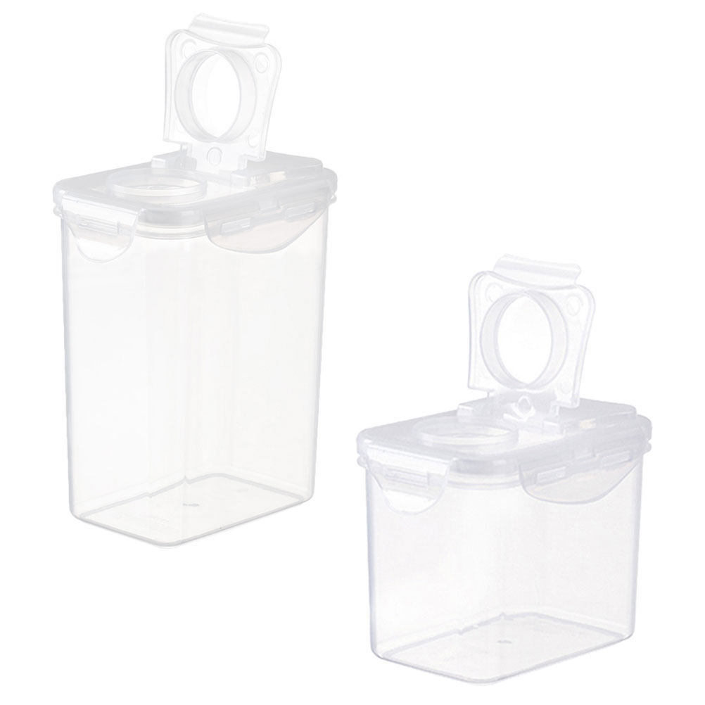밀폐 뚜껑이 있는 투명한 플라스틱 식품 보관 용기 2개 - Food Storage Containers 리뷰 및 가격