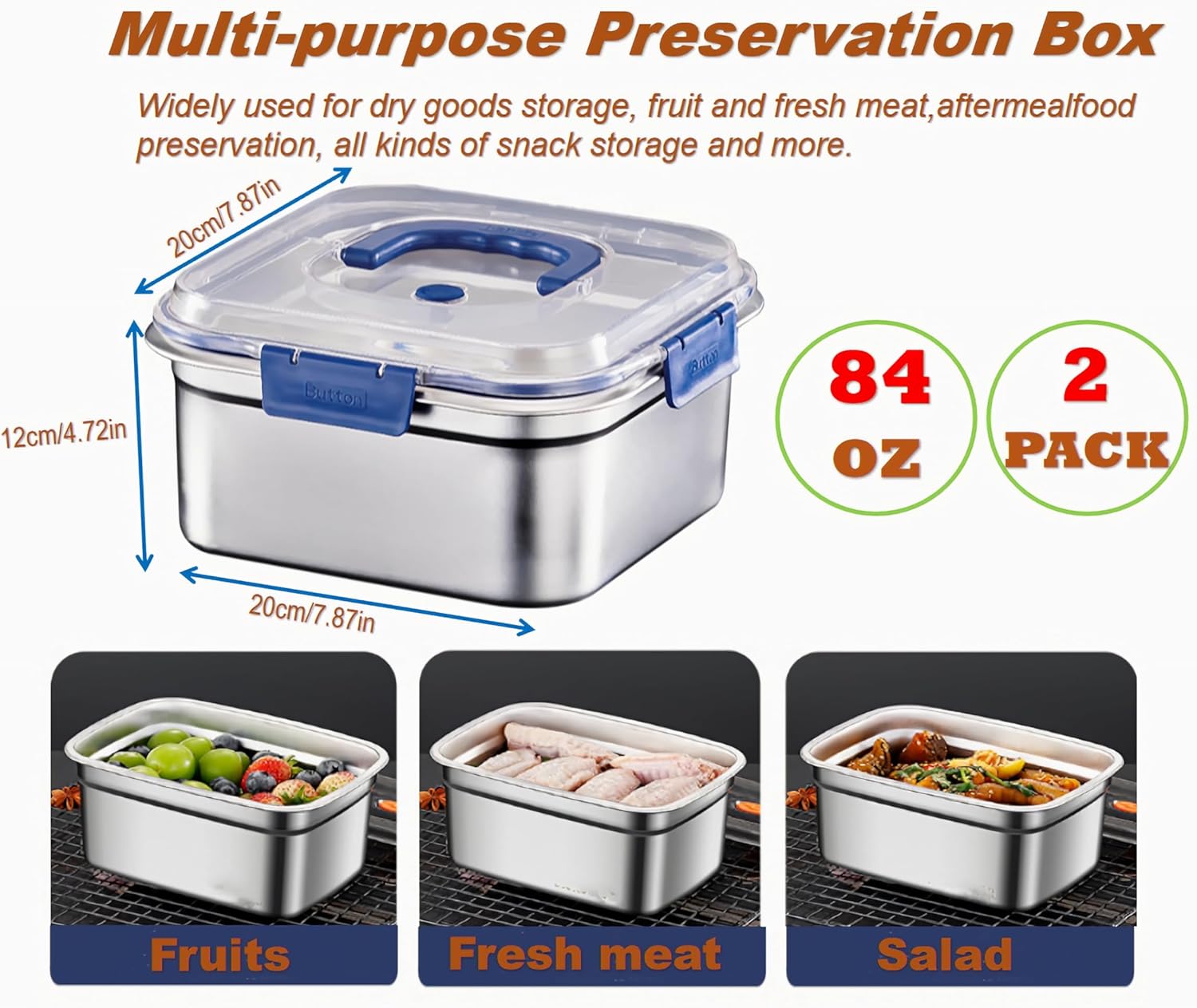 새지 않는 스테인리스 스틸 도시락 용기 (뚜껑 포함)  - Food Storage Oven Safe 리뷰 및 가격