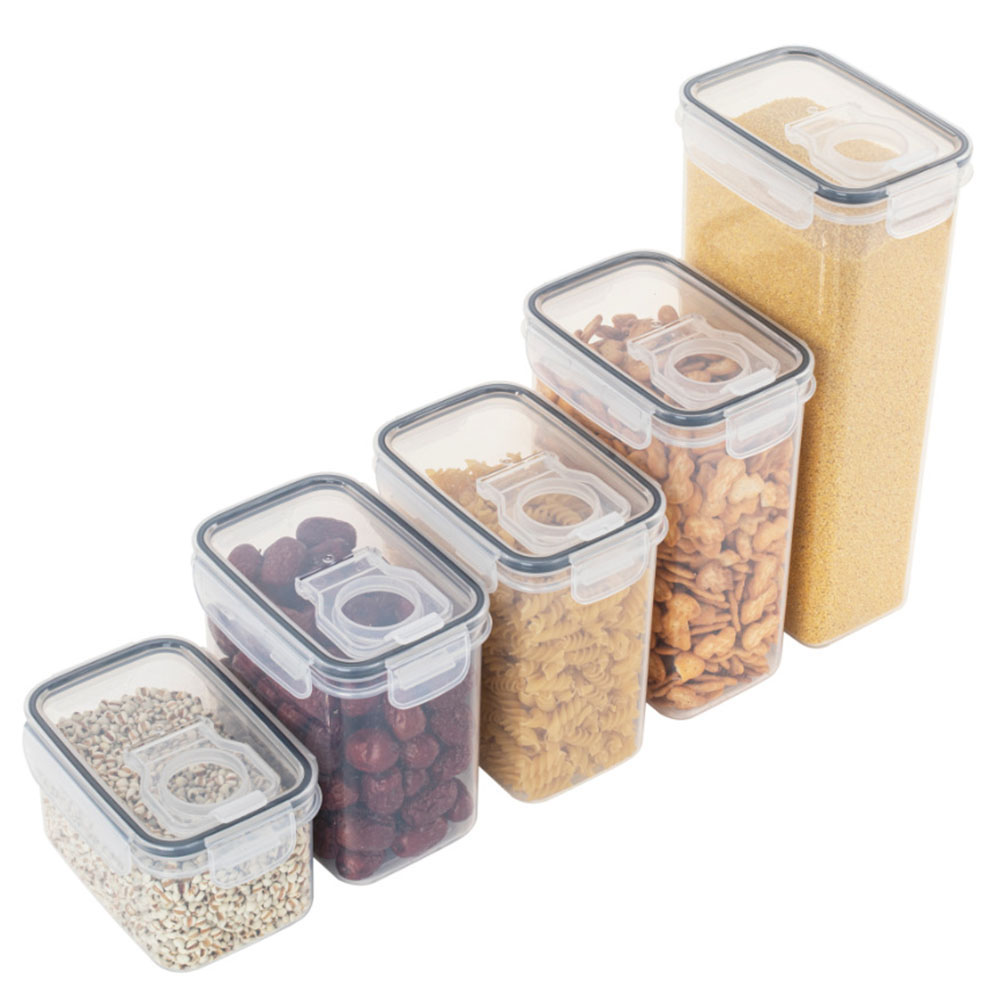 봉인 된 플라스틱 식품 보관 상자 시리얼 캔디 뚜껑이있 - Food Storage With Dividers 리뷰 및 가격