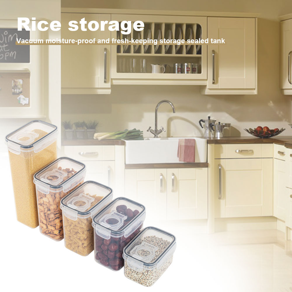 봉인 된 플라스틱 식품 보관 상자 시리얼 캔디 뚜껑이있 - Food Storage With Dividers 리뷰 및 가격