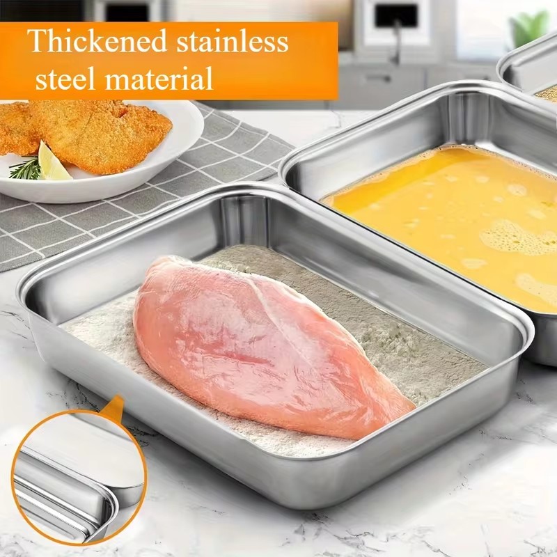 투명 뚜껑이 달린 스테인리스 스틸 식품 보관 용기 3개 - Food Storage Meals 리뷰 및 가격